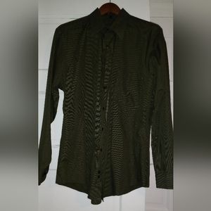 Geoffrey beene mens shirt size L Green